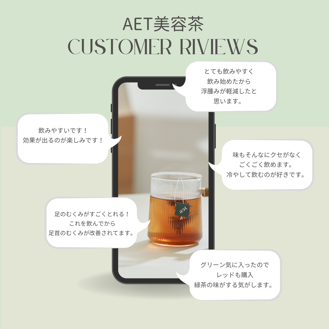 aet美容茶お客様レビュー